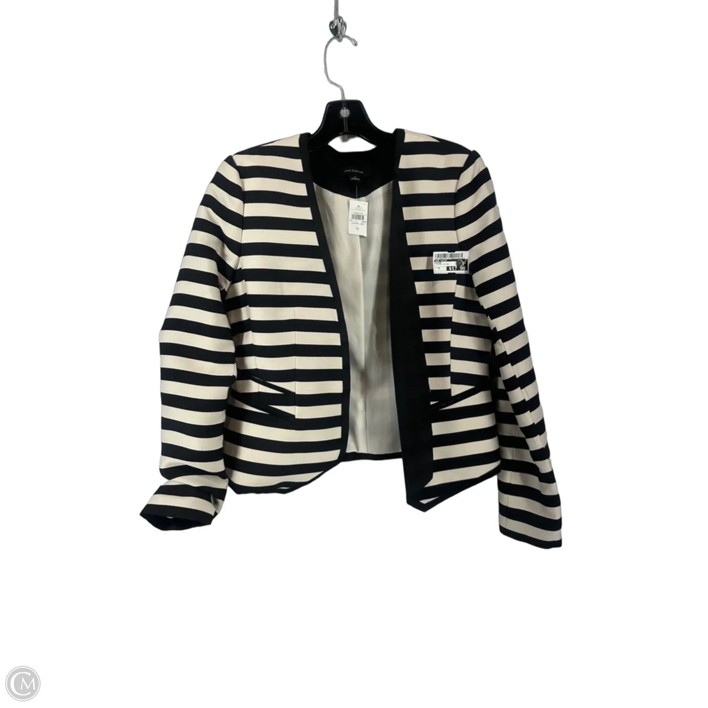 Blazer By Ann Taylor In Striped Pattern, Size: 6