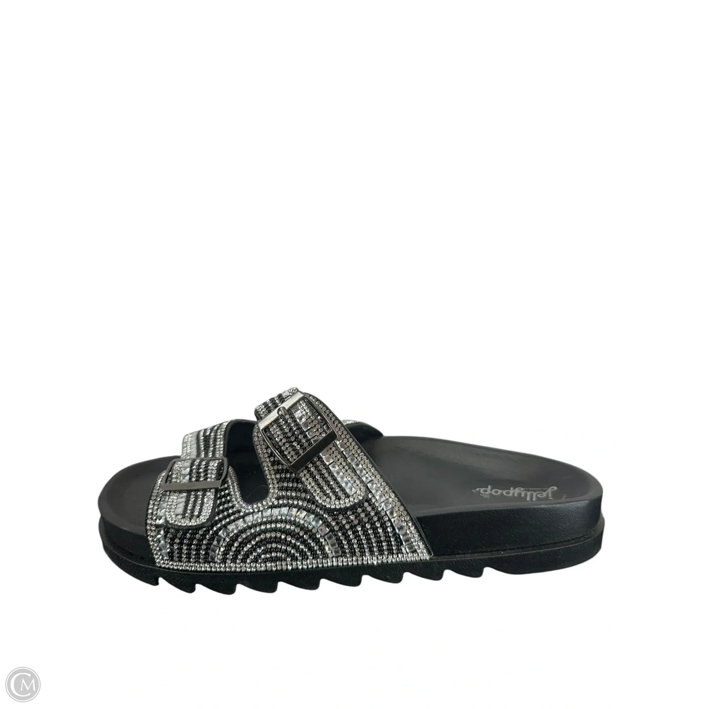 Sandals Flats By Jelly Pop In Black, Size: 9