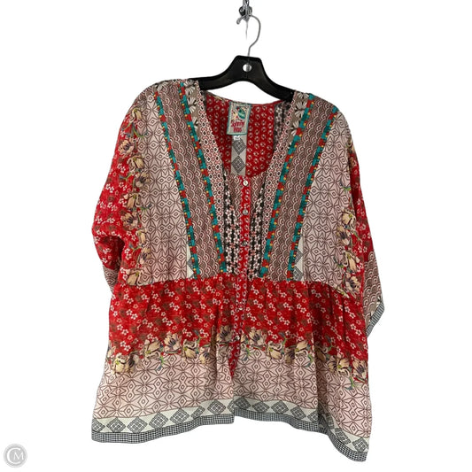 Top Long Sleeve By Johnny Was In Multi-colored, Size: M