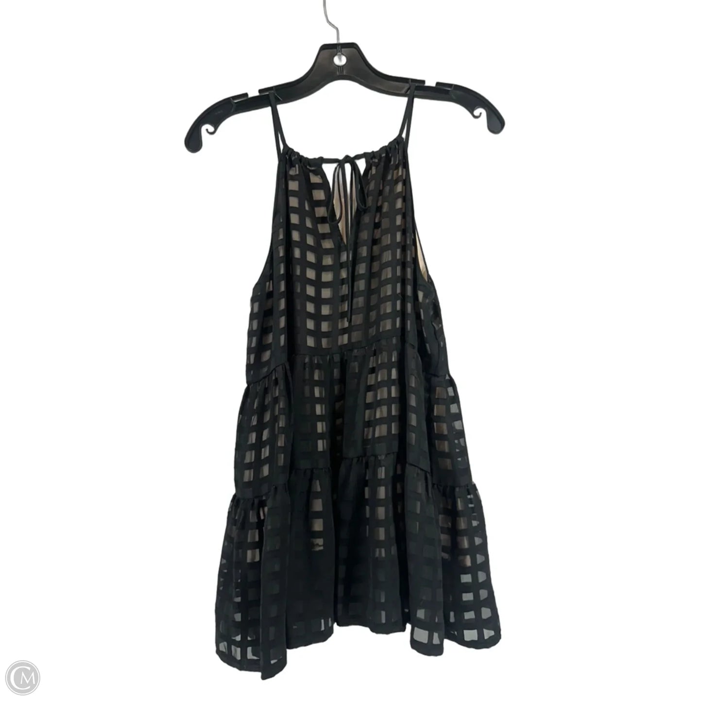 Top Sleeveless By Hd In Paris In Black & Cream, Size: S