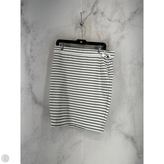 Skirt Mini & Short By Forever 21 In Striped Pattern, Size: Xl