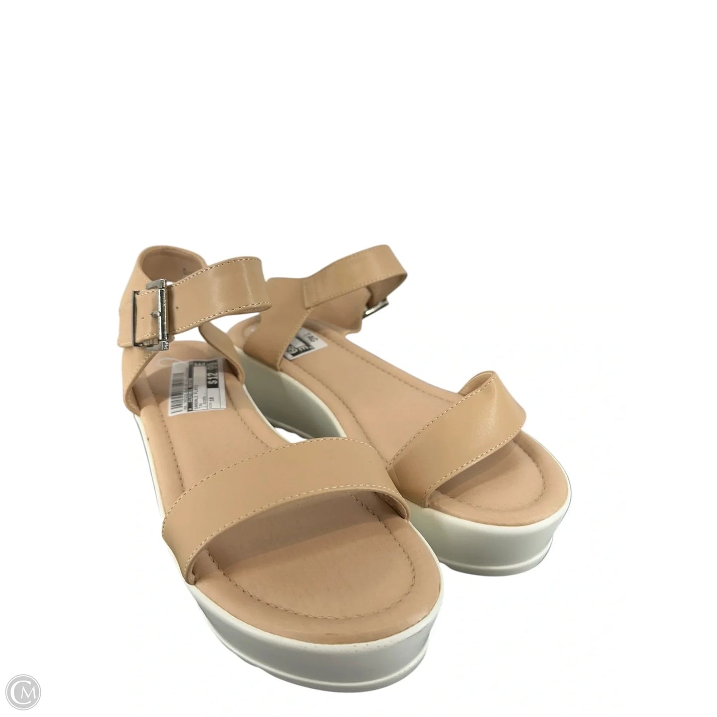 Sandals Flats By Clothes Mentor In Tan, Size: 10