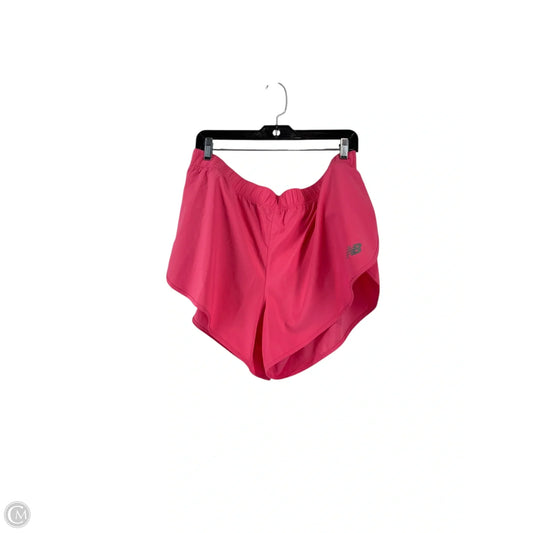 Athletic Shorts By New Balance In Pink, Size: Xl