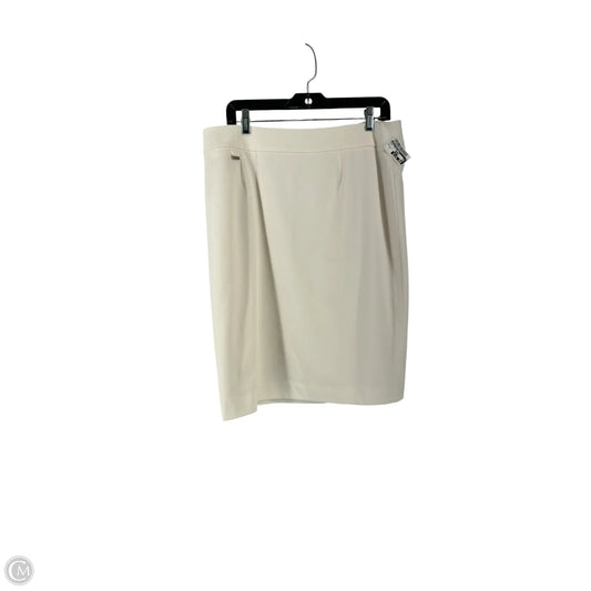 Skirt Midi By Calvin Klein In White, Size: 14