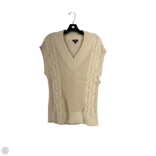 Vest Sweater By Express In Cream, Size: S
