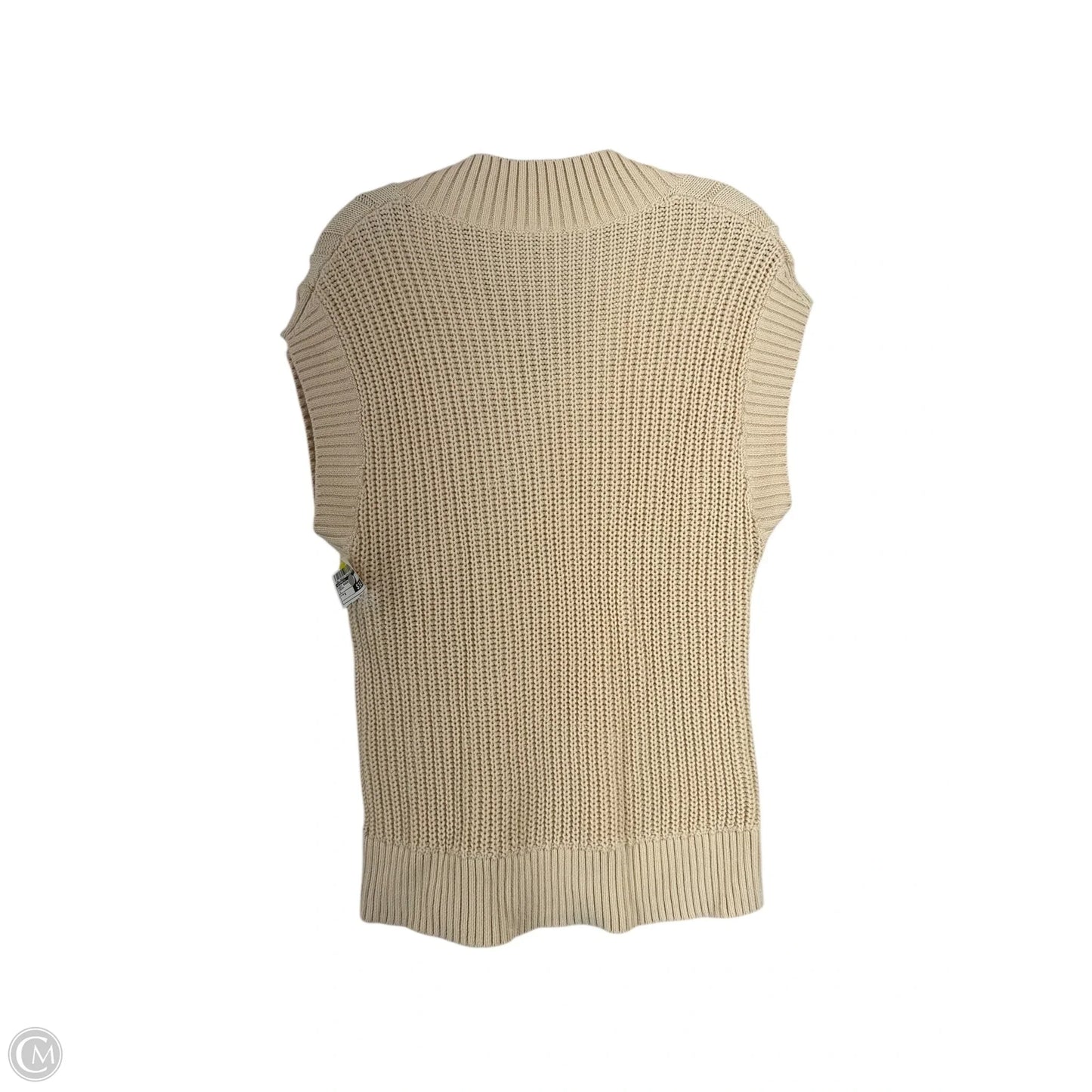 Vest Sweater By Express In Cream, Size: S