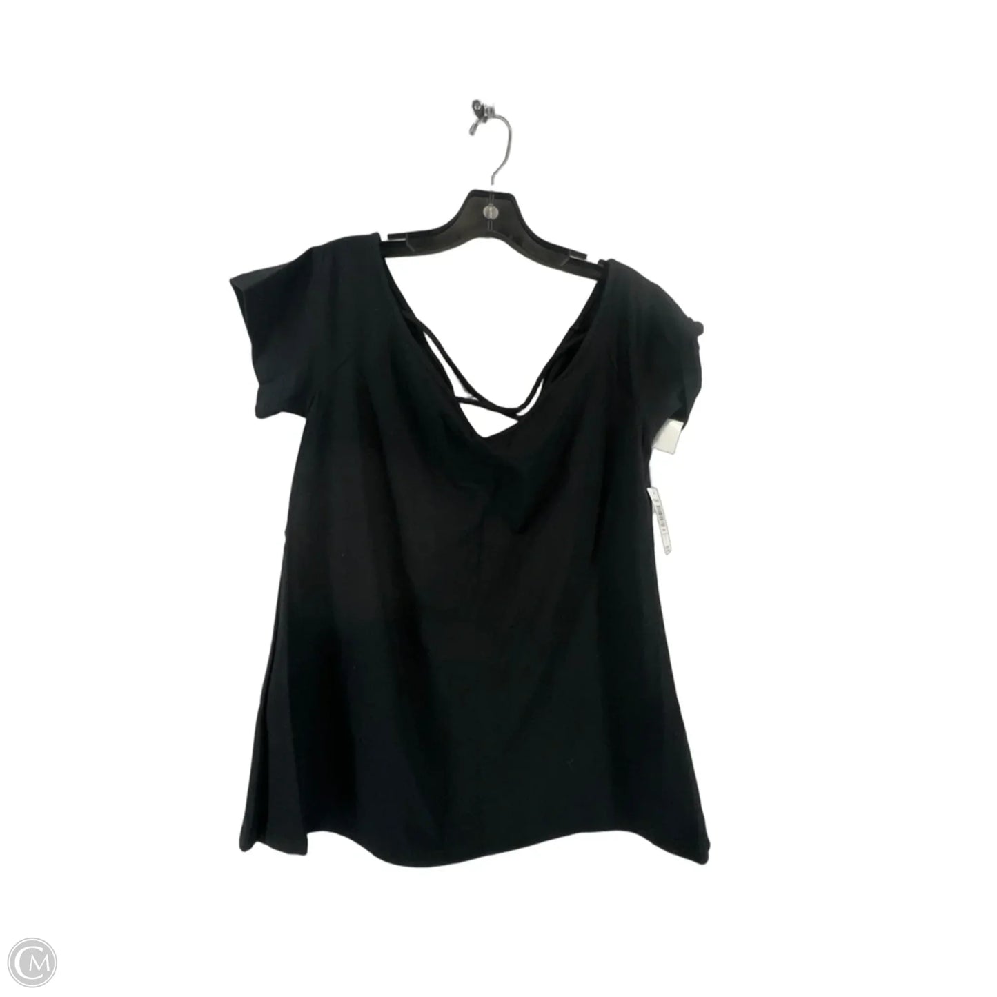 Top Short Sleeve By Torrid In Black, Size: 2