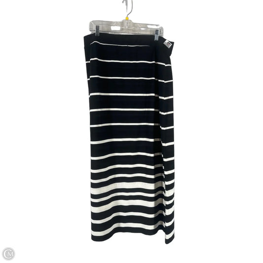 Skirt Maxi By White House Black Market In Black & White, Size: Xl
