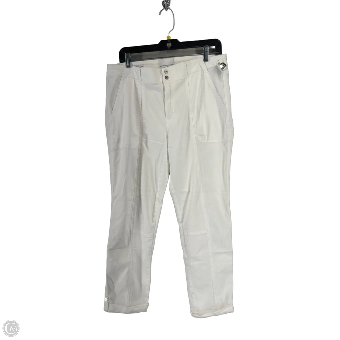 Jeans Straight By White House Black Market In White, Size: 12l