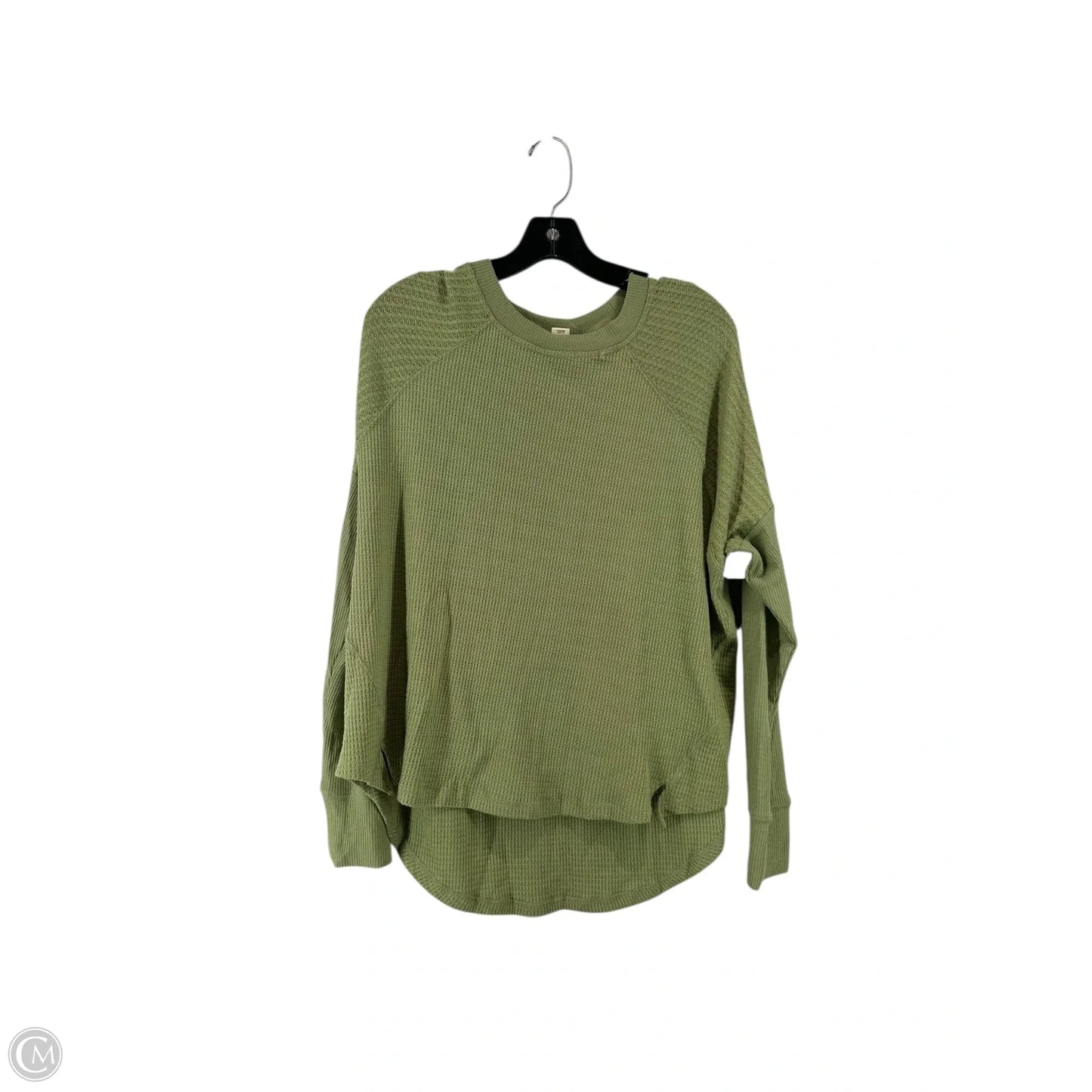 Top Long Sleeve Basic By Billabong In Green, Size: M