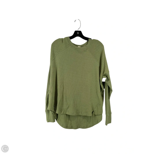 Top Long Sleeve Basic By Billabong In Green, Size: M