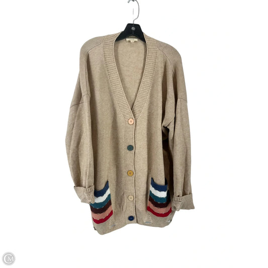 Cardigan By Oddi In Tan, Size: Xl
