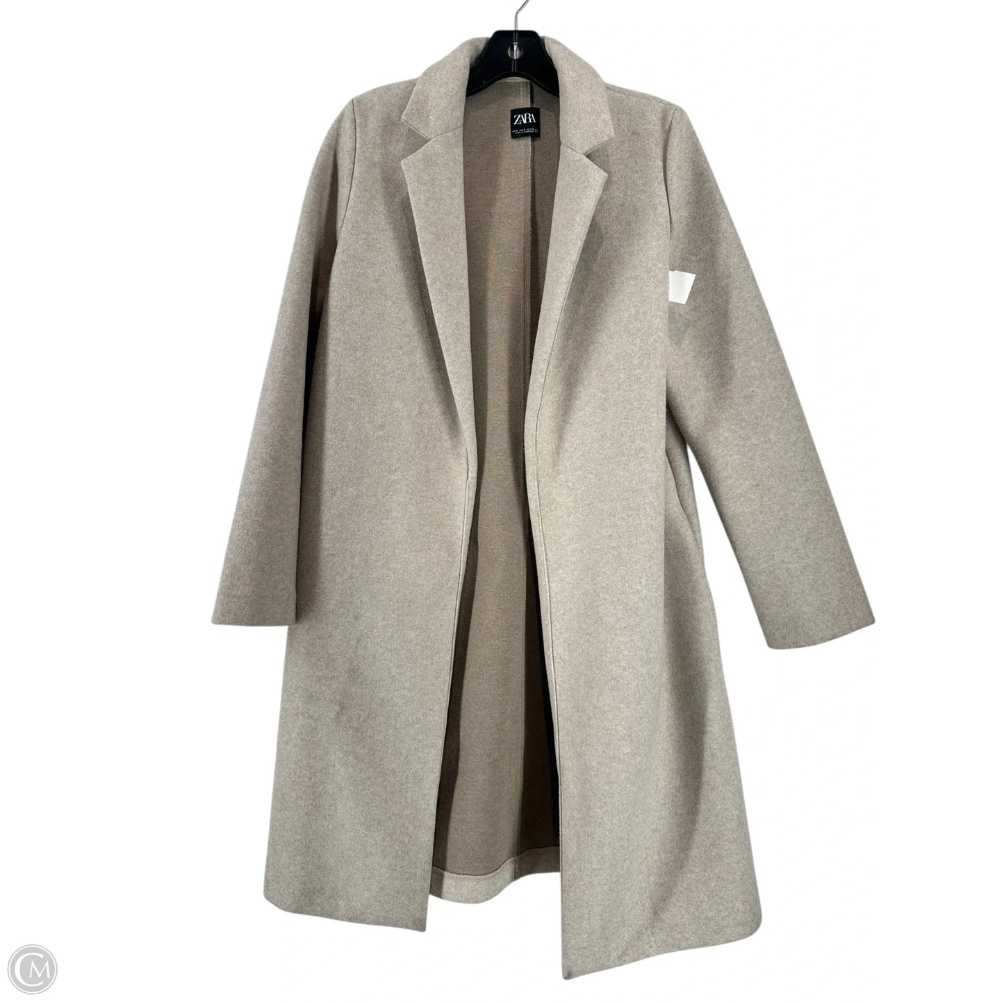 Coat Trench Coat By Zara In Tan, Size: S