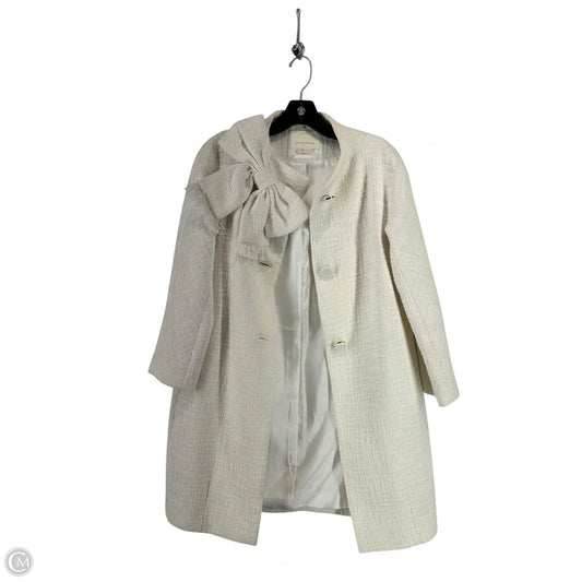 Coat Designer By Kate Spade In White, Size: 2