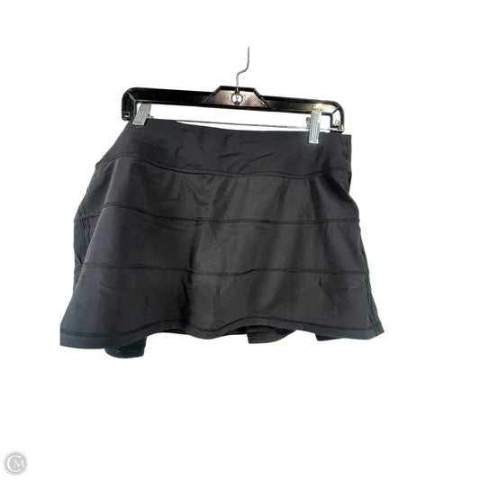 Athletic Skort By Lululemon In Black, Size: 12