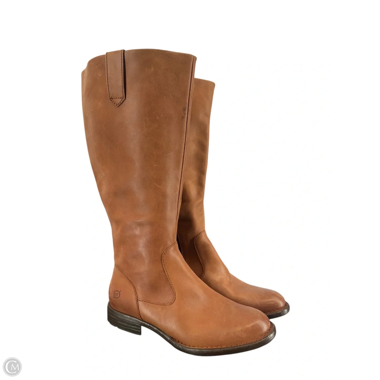 Boots Mid-calf Flats By Born In Brown, Size: 6