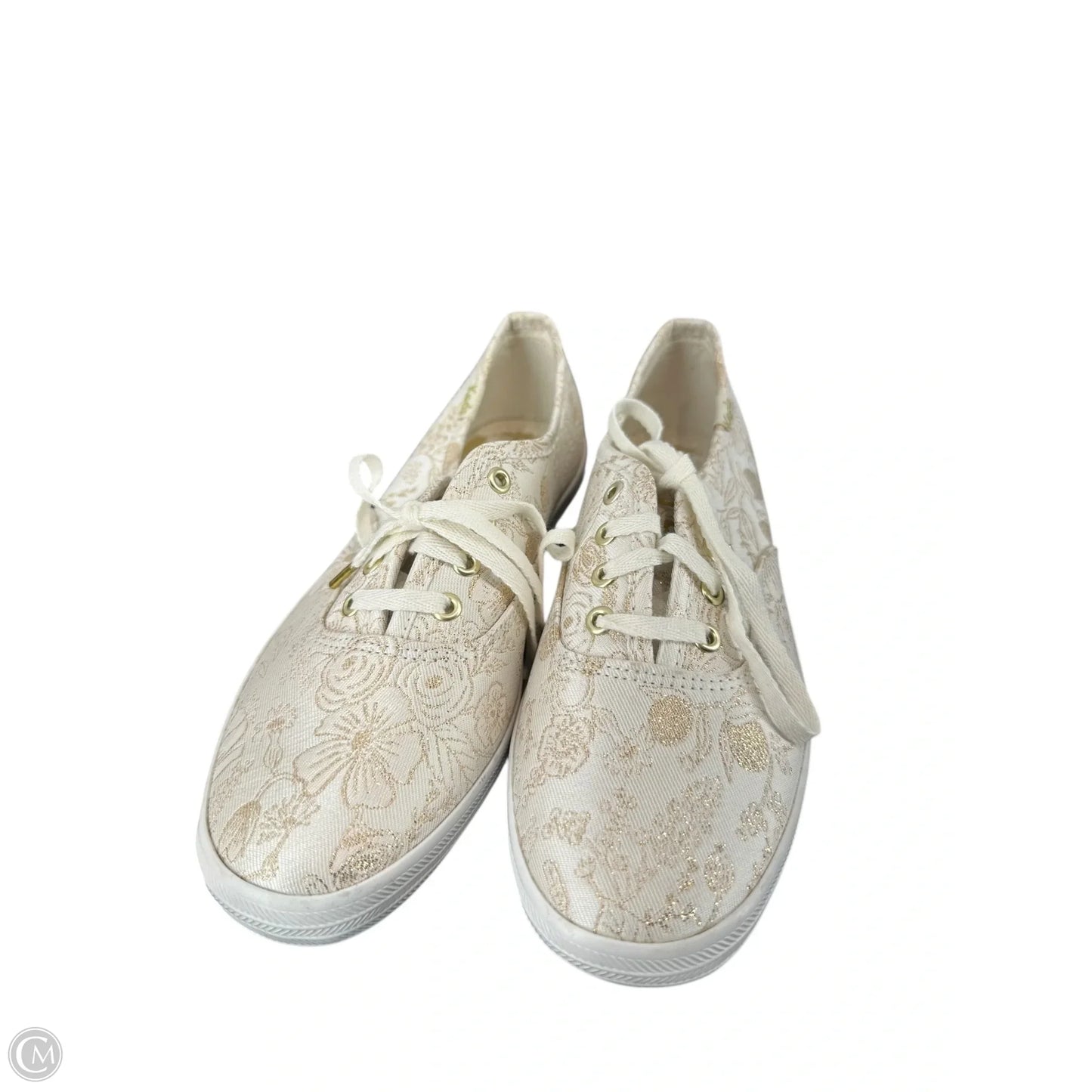 Shoes Flats By Keds In Gold & White, Size: 6