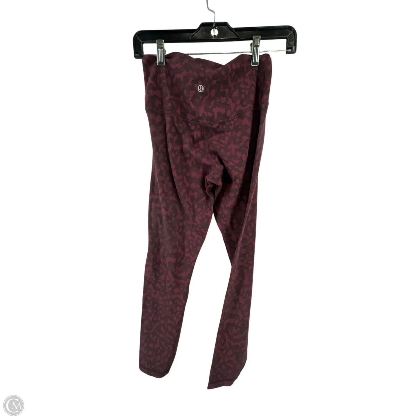 Athletic Leggings By Lululemon In Maroon, Size: 6