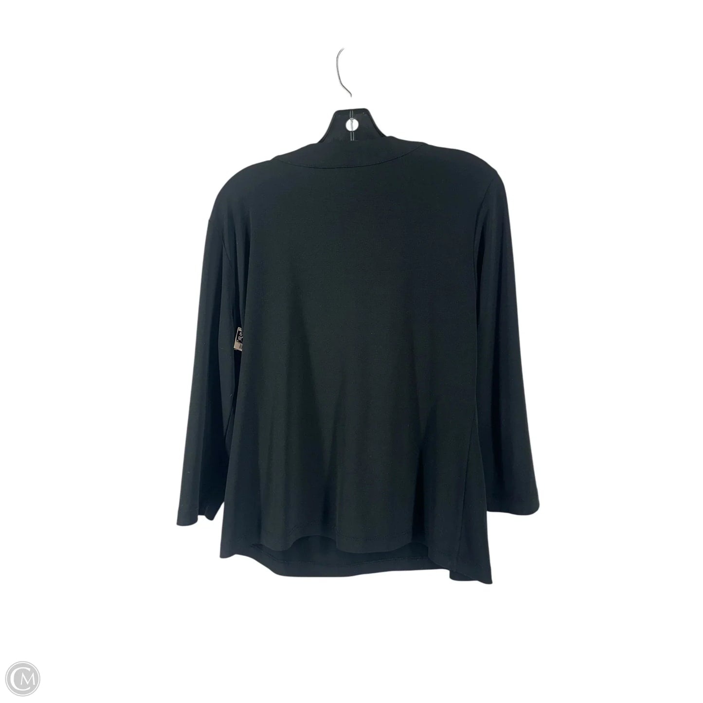Top 3/4 Sleeve Basic By Chicos In Black, Size: 2