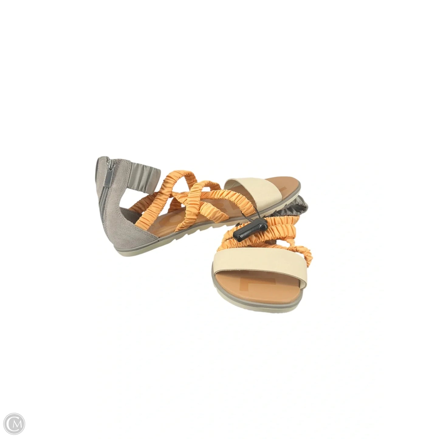 Sandals Flats By Sorel In Orange & Tan, Size: 8.5