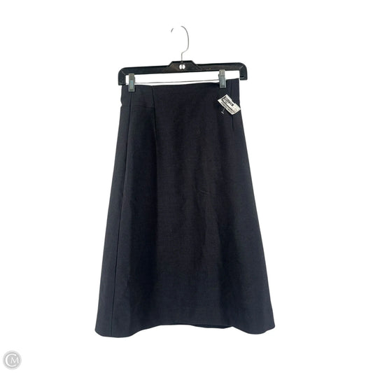 Skirt Midi By Loft In Black, Size: 0