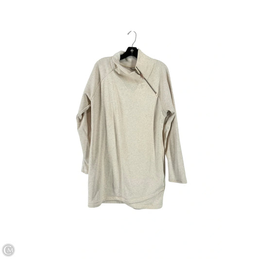 Top Long Sleeve Basic By Athleta In Cream, Size: L