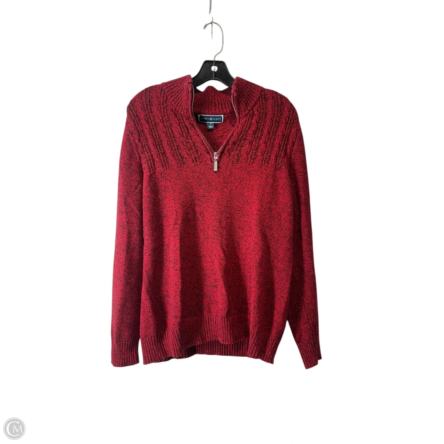 Sweater By Karen Scott In Red, Size: M