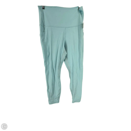 Athletic Leggings By Lululemon In Teal, Size: 10