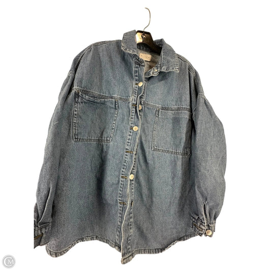 Jacket Denim By Risen In Blue Denim, Size: L