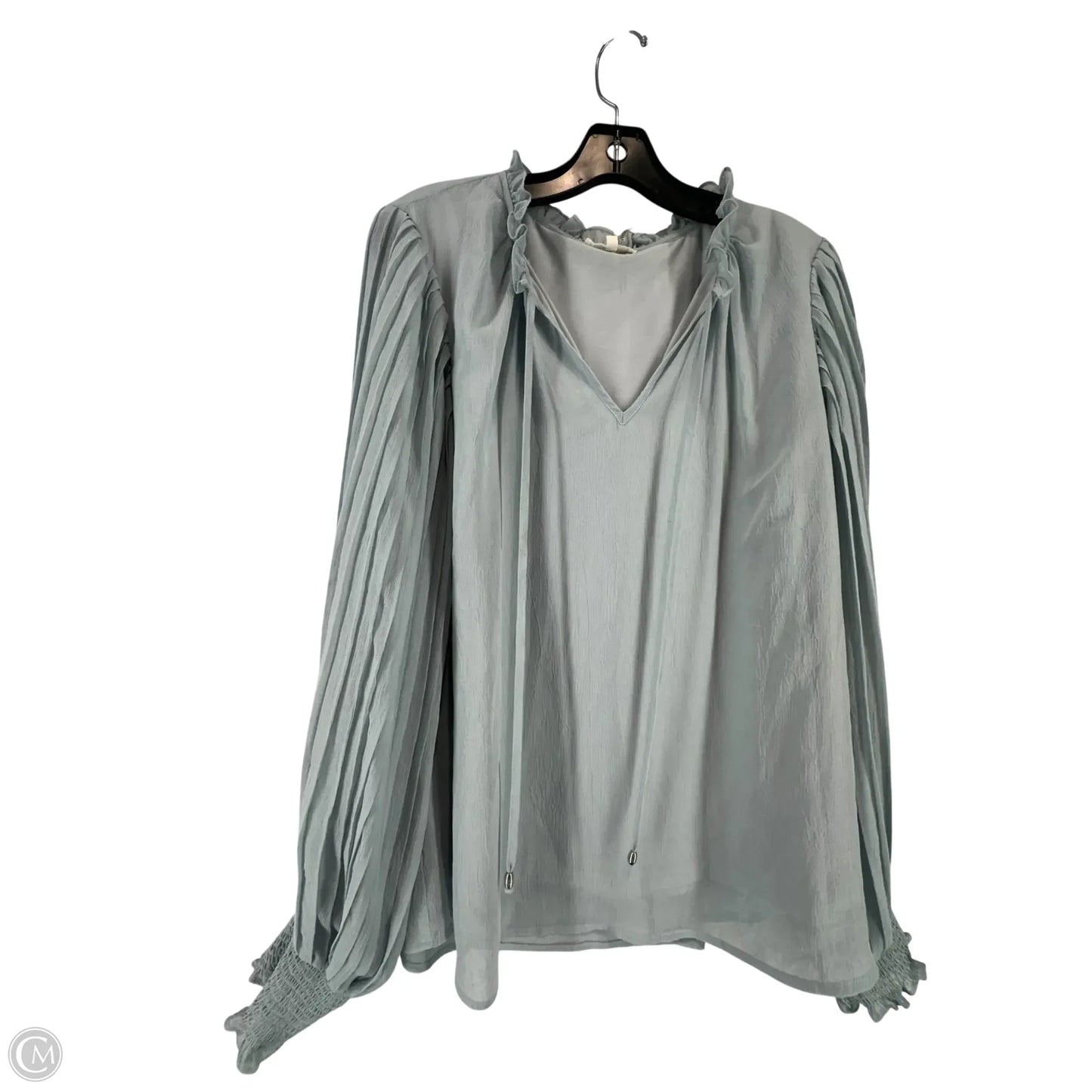 Top Long Sleeve By Entro In Blue, Size: L