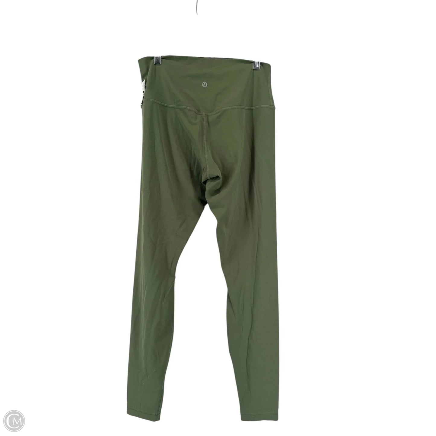 Athletic Leggings By Lululemon In Green, Size: 10