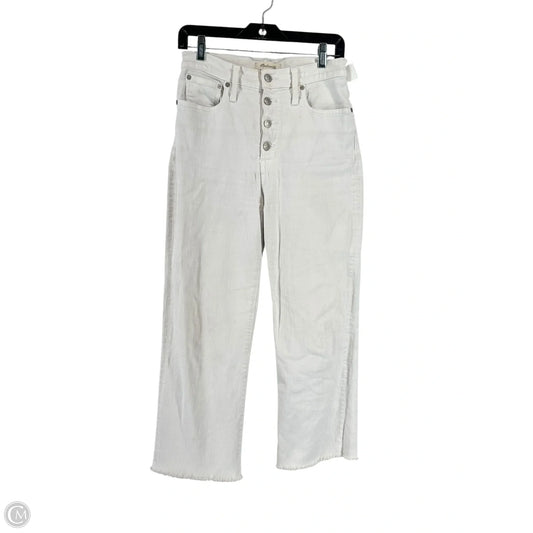 Jeans Wide Leg By Madewell In White, Size: S