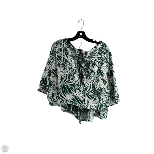 Shorts Set By Shein In Green, Size: 4x