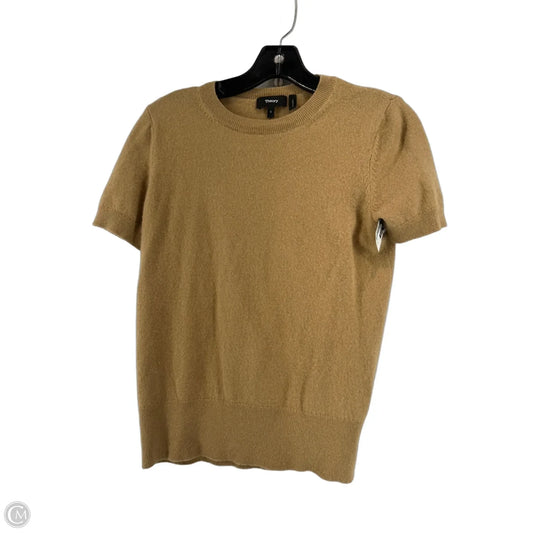 Top Short Sleeve By Theory In Brown, Size: S
