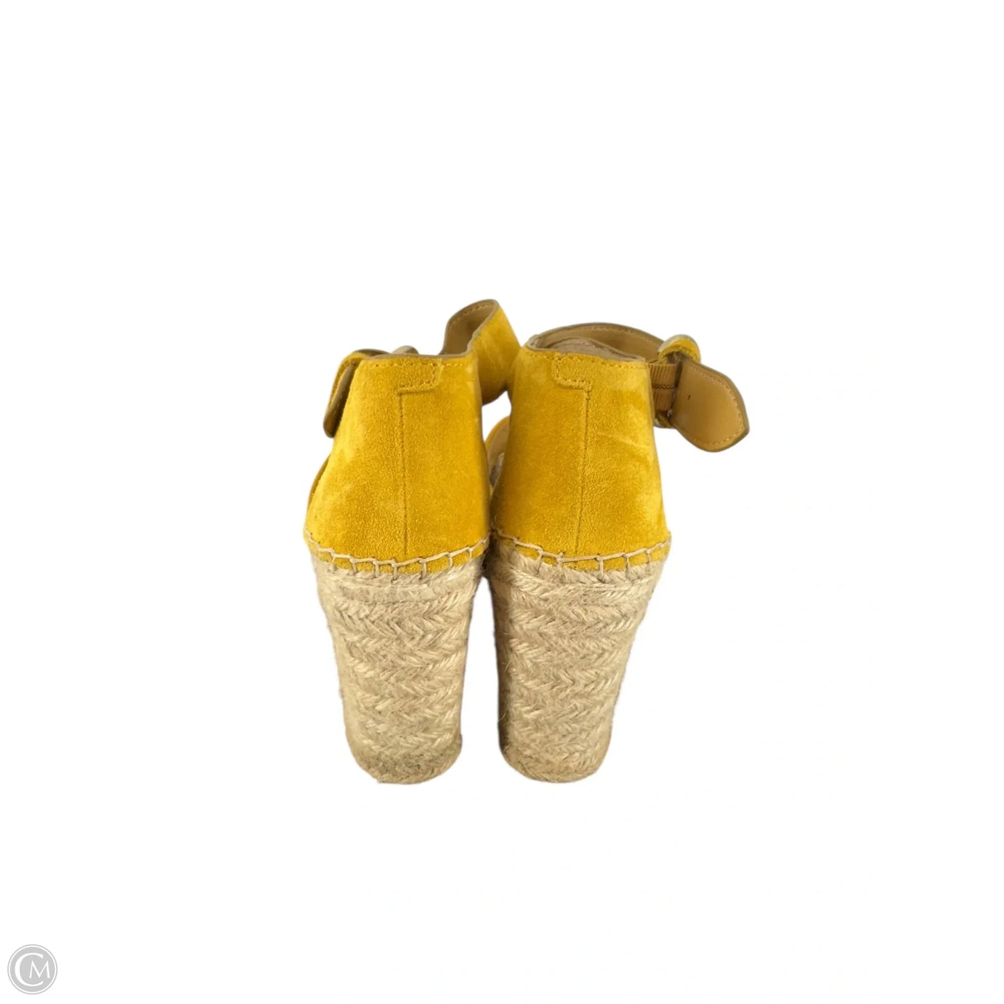 Sandals Heels Block By Marc Fisher In Yellow, Size: 6.5