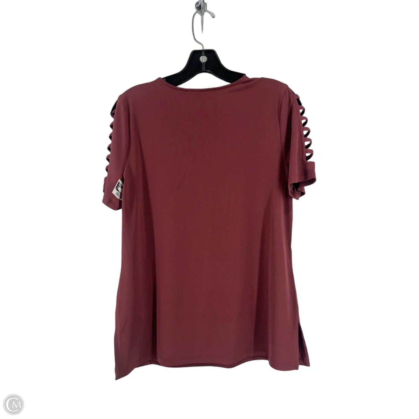 Top Short Sleeve By Michael By Michael Kors In Maroon, Size: S