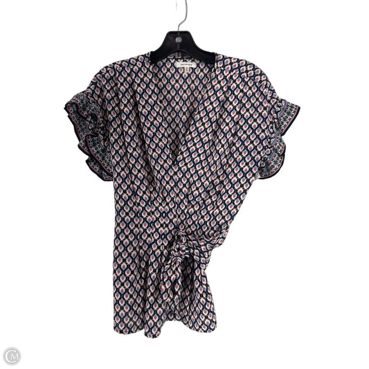 Top Short Sleeve By Max Studio In Multi-colored, Size: S