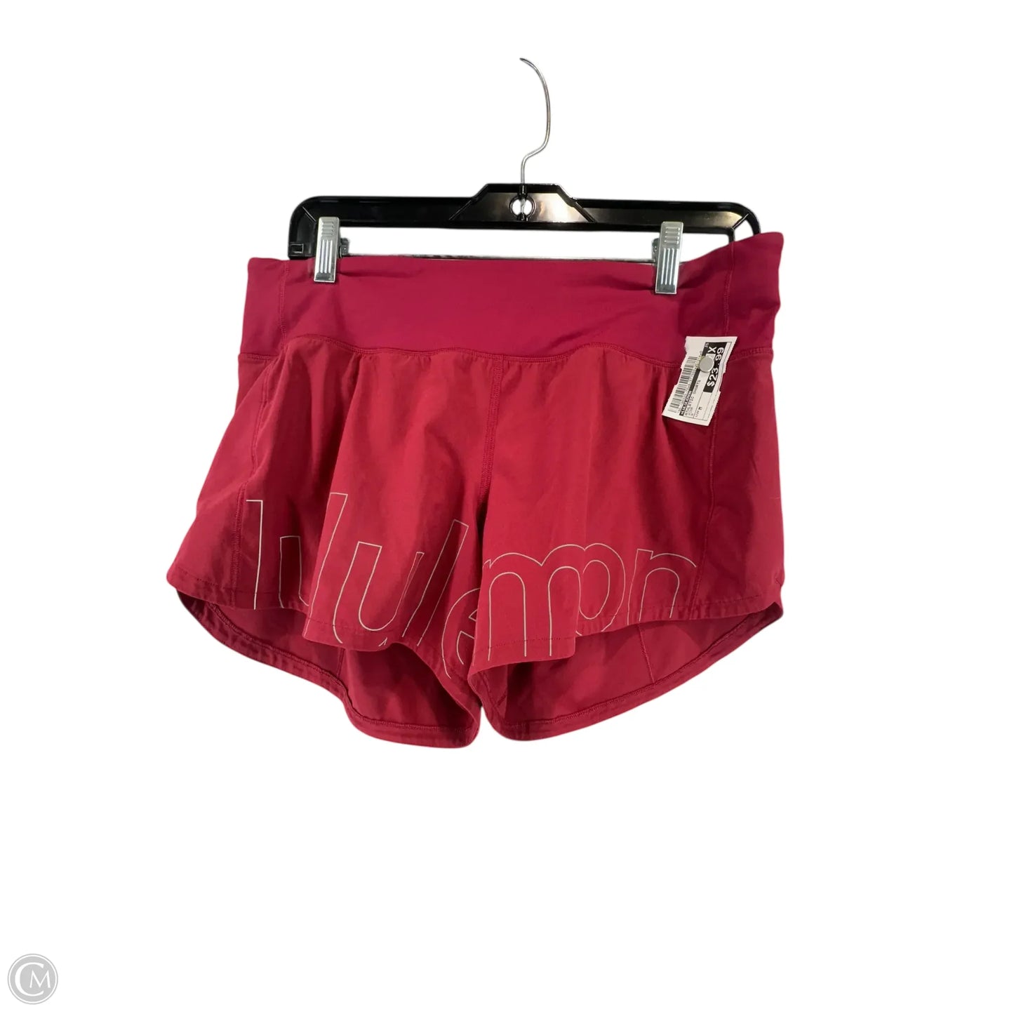 Athletic Shorts By Lululemon In Pink, Size: M