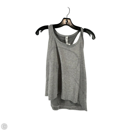 Athletic Tank Top By Lululemon In Grey, Size: M
