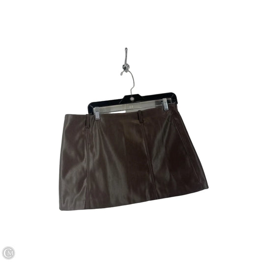 Skirt Mini & Short By Divided In Brown, Size: 10