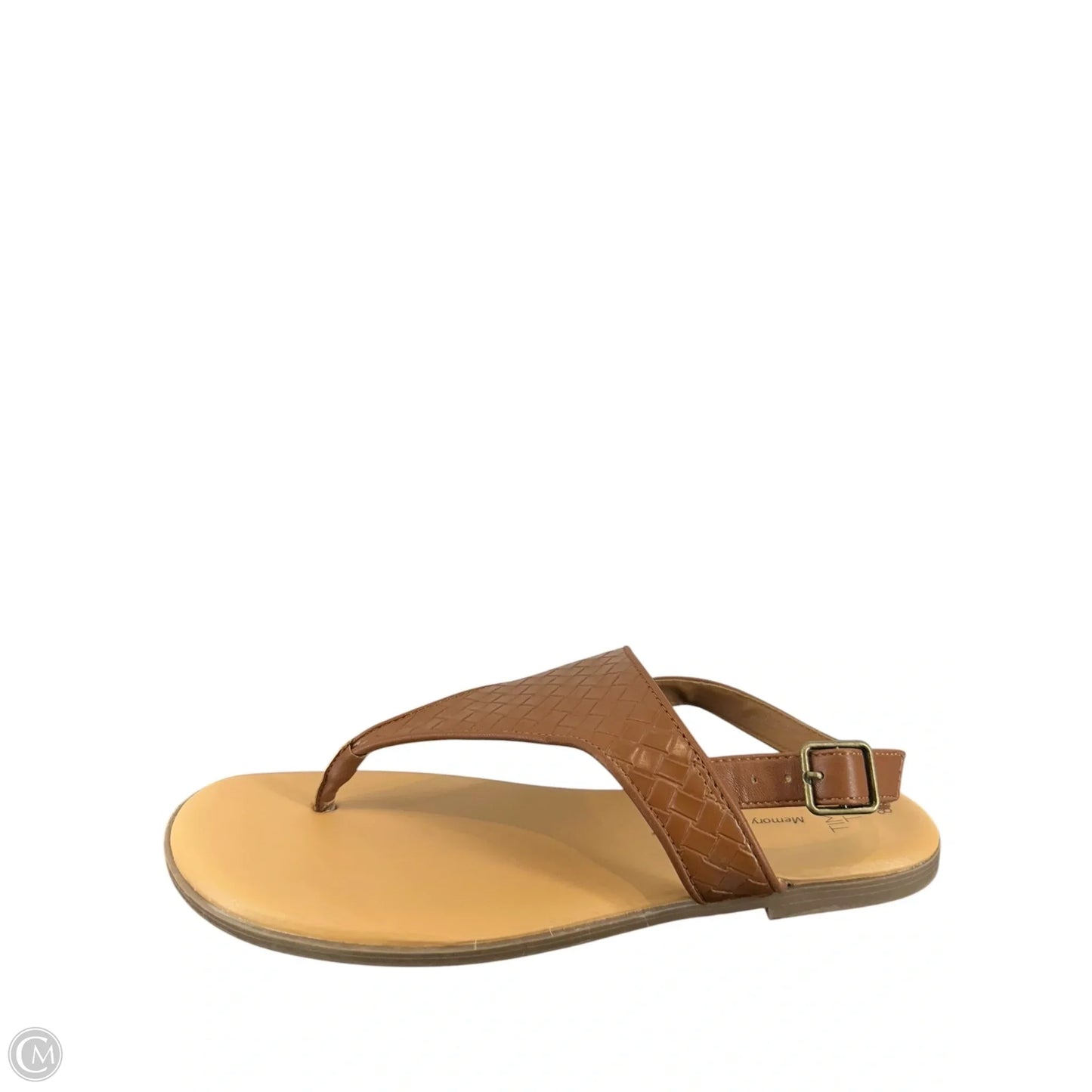 Sandals Flats By Time And Tru In Brown, Size: 8