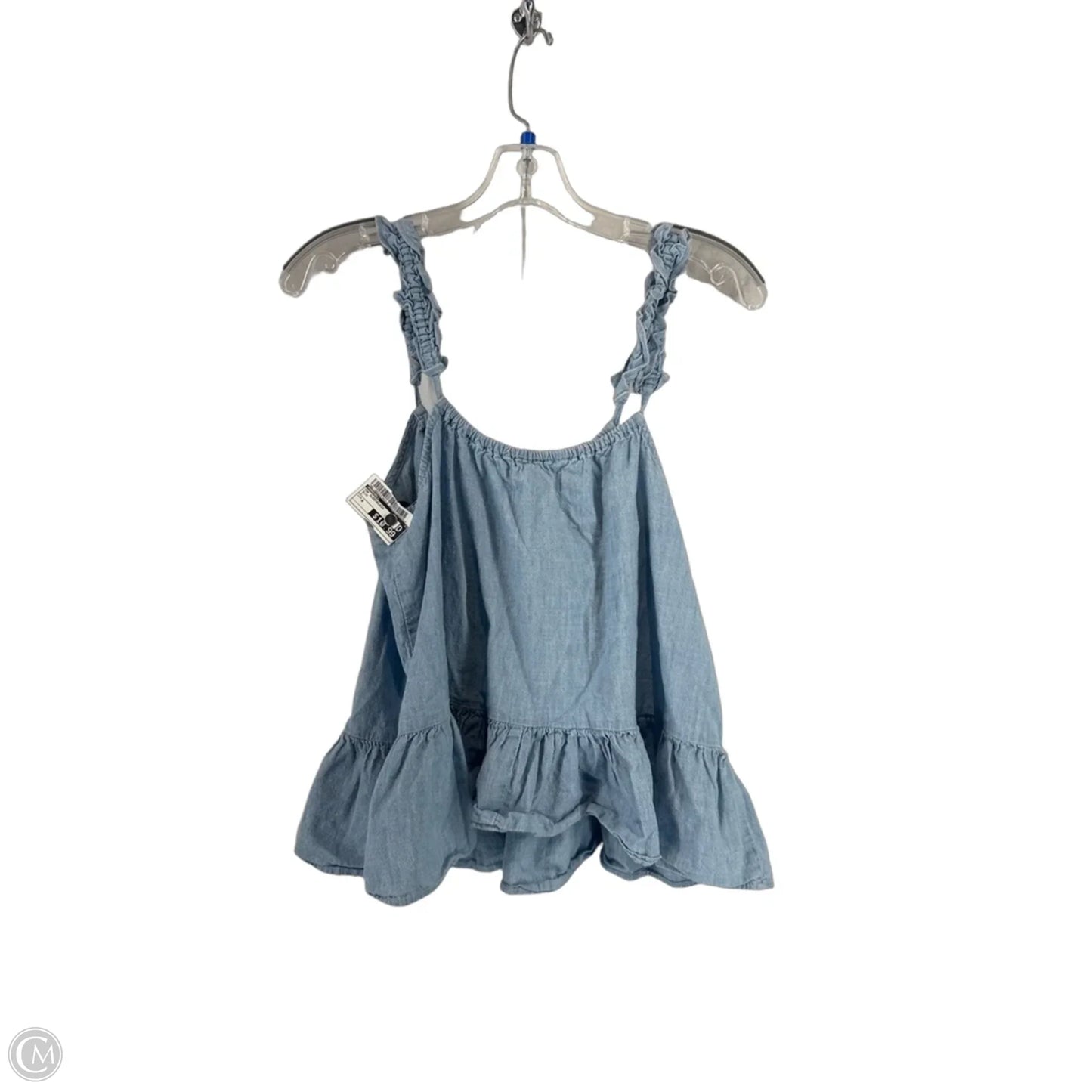 Top Sleeveless By Madewell In Blue, Size: 4