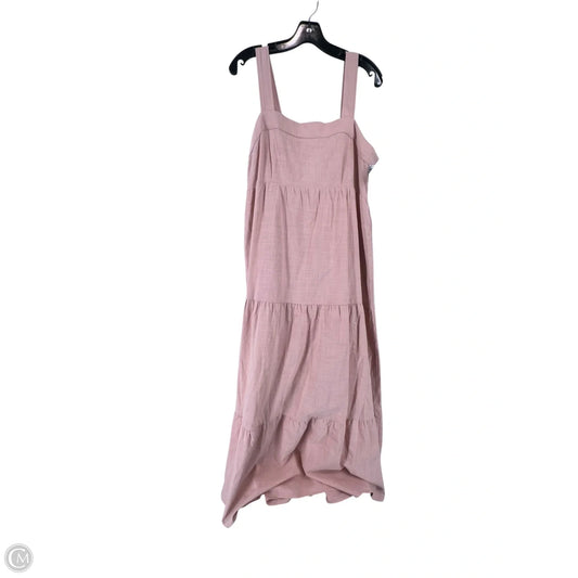 Dress Casual Maxi By Clothes Mentor In Pink, Size: L