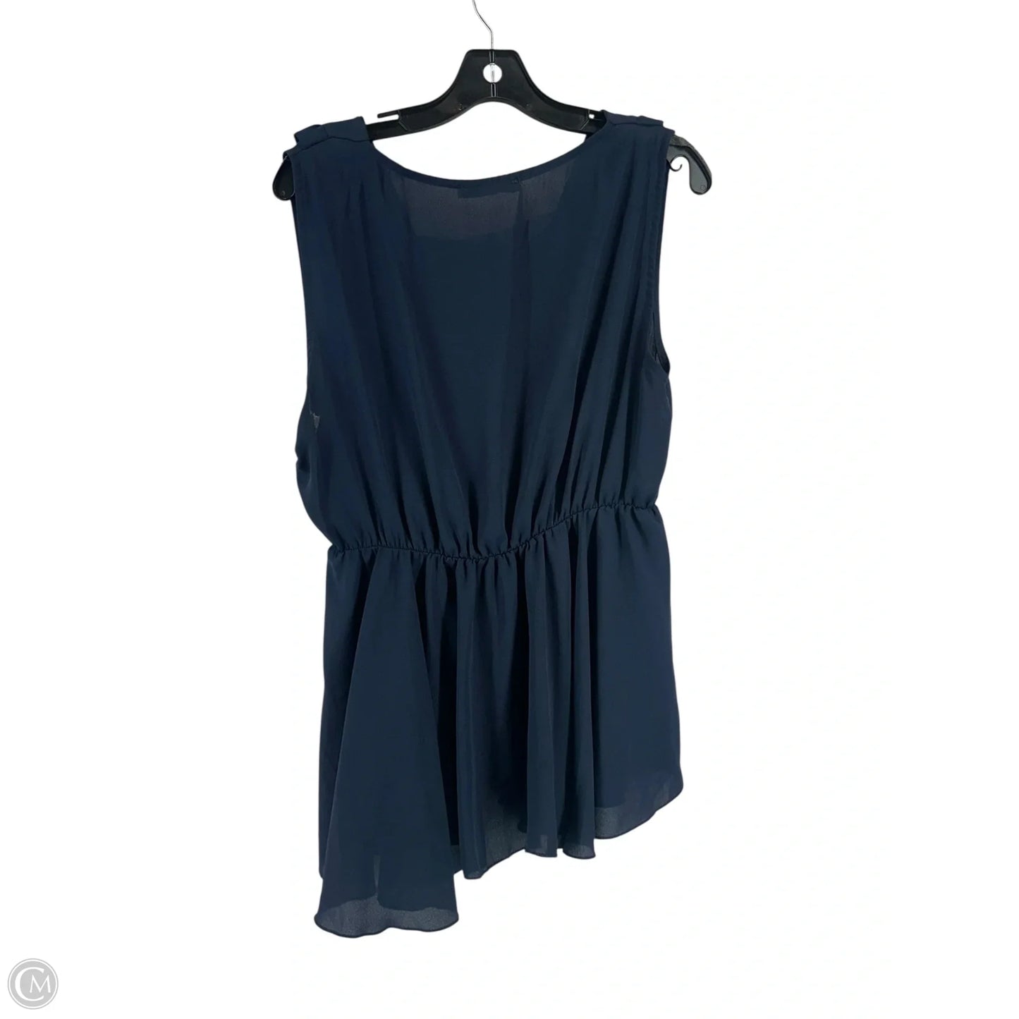 Top Sleeveless By Boohoo Boutique In Navy, Size: 18