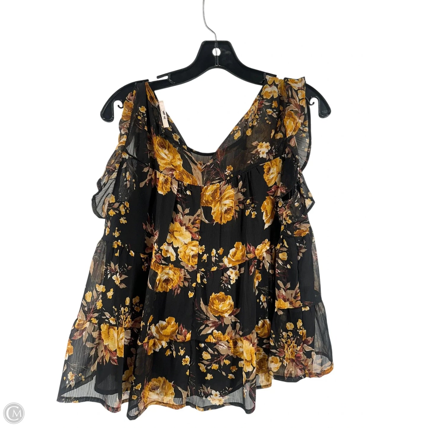 Top Sleeveless By Mi Ami In Floral Print, Size: M