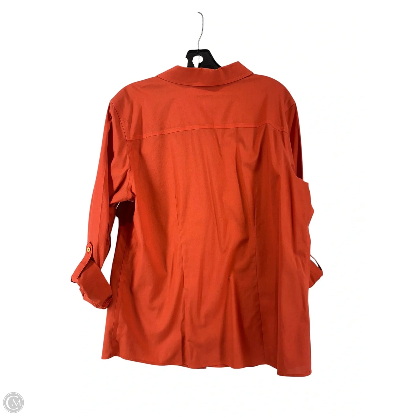 Top Long Sleeve By Chicos In Orange, Size: 2