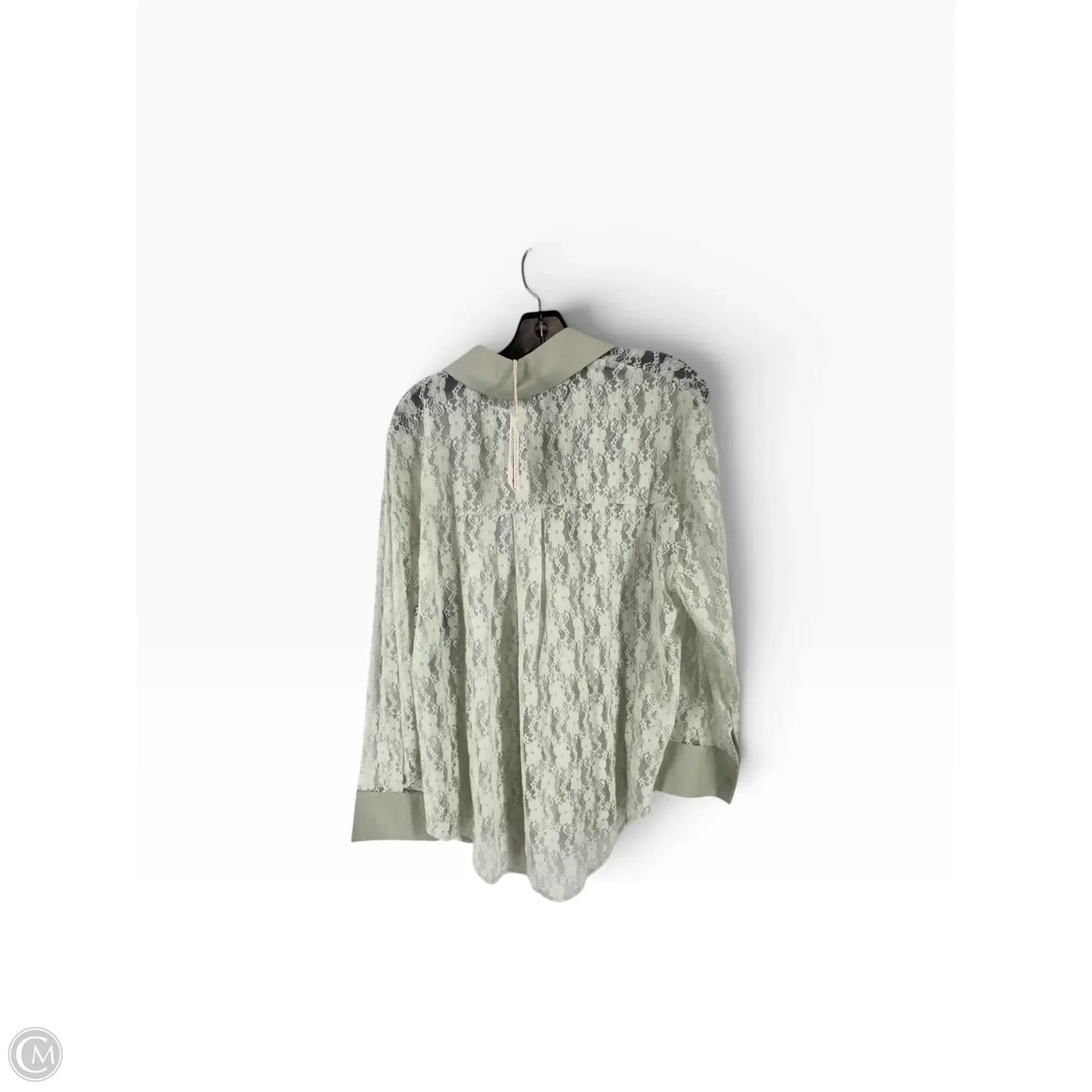 Top Long Sleeve By Clothes Mentor In Green, Size: L