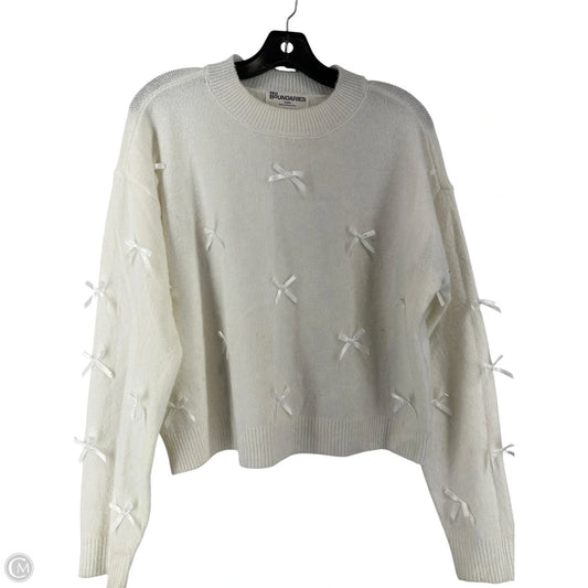 Sweater By No Boundaries In White, Size: M