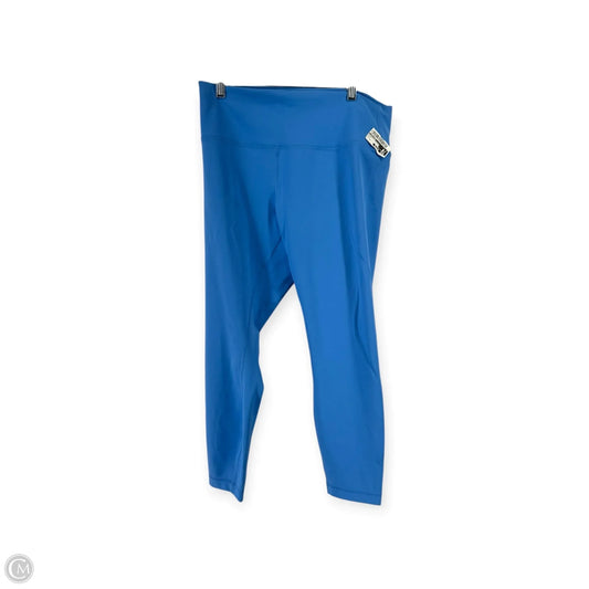 Athletic Leggings By Lululemon In Blue, Size: 16