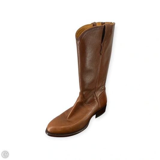 Boots Knee Flats By Clothes Mentor In Brown, Size: 11